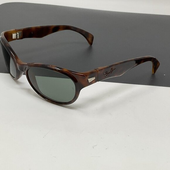 Vintage B&L Ray Ban Sleek Tortoise G15 Sunglasses W2755 Light Scratches main image 11